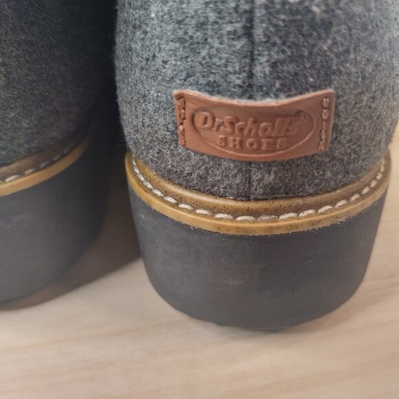 Dr. Scholl's So Cozy Gray Ankle Flannel & Faux Fur Waterproof Boots Women US 9M - Picture 9 of 16